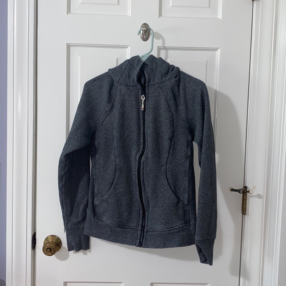 Lululemon Scuba Hoodie Heathered Gray Black